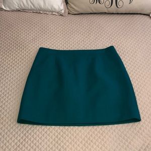 Green J crew Wool Skirt size 10